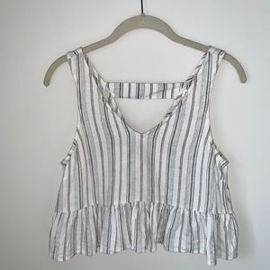 BP. Cutout Peplum Tank Top